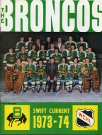 Swift Current Broncos 1973-74 program cover