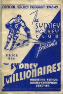 Sydney Millionaires 1948-49 program cover