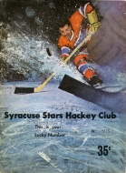 Syracuse Stars 1967-68 program cover