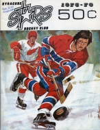 Syracuse Stars 1975-76 program cover