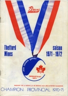 Thetford Mines Braves 1971-72 program cover