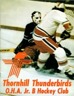 Thornhill Thunderbirds 1975-76 program cover