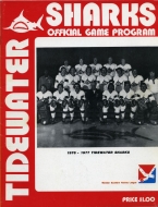 Tidewater Sharks 1976-77 program cover