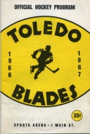 Toledo Blades 1966-67 program cover