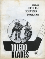 Toledo Blades 1968-69 program cover
