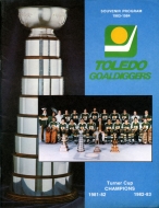 Toledo Goaldiggers 1983-84 program cover