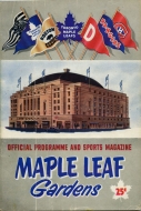 Toronto Marlboros 1952-53 program cover
