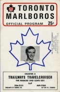 Toronto Marlboros 1969-70 program cover