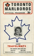 Toronto Marlboros 1971-72 program cover