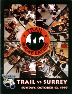 Trail Smoke Eaters 1997-98 program cover