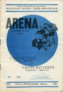 Trois-Rivieres Black Foxes 1931-32 program cover