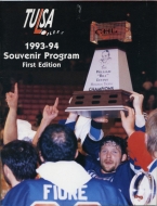 Tulsa Oilers 1993-94 program cover