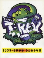Tupelo T-Rex 1999-00 program cover