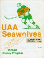 U. of Alaska-Anchorage 1980-81 program cover