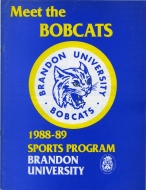 Brandon University 1988-89 program cover