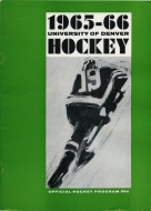 U. of Denver 1965-66 program cover