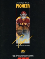 U. of Denver 1986-87 program cover