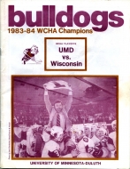 U. of Minnesota-Duluth 1983-84 program cover