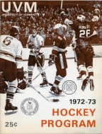 U. of Vermont 1972-73 program cover
