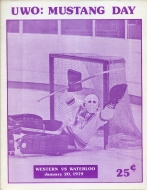 U. of Western Ontario 1978-79 program cover