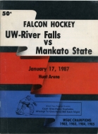 U. of Wisconsin River Falls 1986-87 program cover