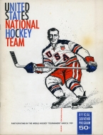 U.S. National Team 1958-59 program cover