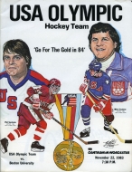 U.S. Olympic Team 1983-84 program cover