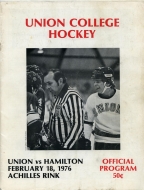Union College 1975-76 program cover