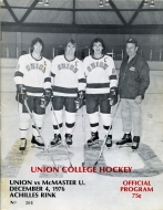 Union College 1976-77 program cover