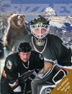 Utah Grizzlies 2000-01 program cover