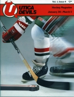 Utica Devils 1987-88 program cover