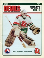 Utica Devils 1990-91 program cover