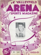 Valleyfield Braves 1950-51 program cover