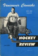 Vancouver Canucks 1959-60 program cover