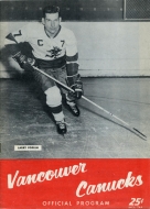 Vancouver Canucks 1962-63 program cover