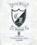 Verdun College-Francais 1991-92 program cover