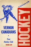 Vernon Canadians 1958-59 program cover