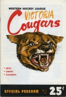 Victoria Cougars 1956-57 program cover