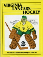 Virginia Lancers 1984-85 program cover