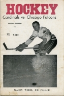 Wagon Wheel Cardinals 1961-62 program cover