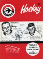 Waterloo Black Hawks 1963-64 program cover