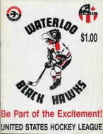 Waterloo Black Hawks 1988-89 program cover