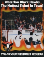 Waterloo Black Hawks 1997-98 program cover