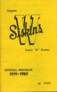 Waterloo Siskins 1979-80 program cover