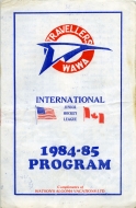 Wawa Travellers 1984-85 program cover