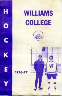 Williams College 1976-77 program cover