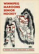 Winnipeg Maroons 1962-63 program cover