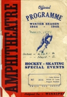 Winnipeg R.C.A.F. Bombers 1944-45 program cover