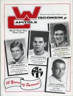 Wisconsin Capitols 1993-94 program cover