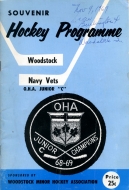 Woodstock Navy Vets 1969-70 program cover